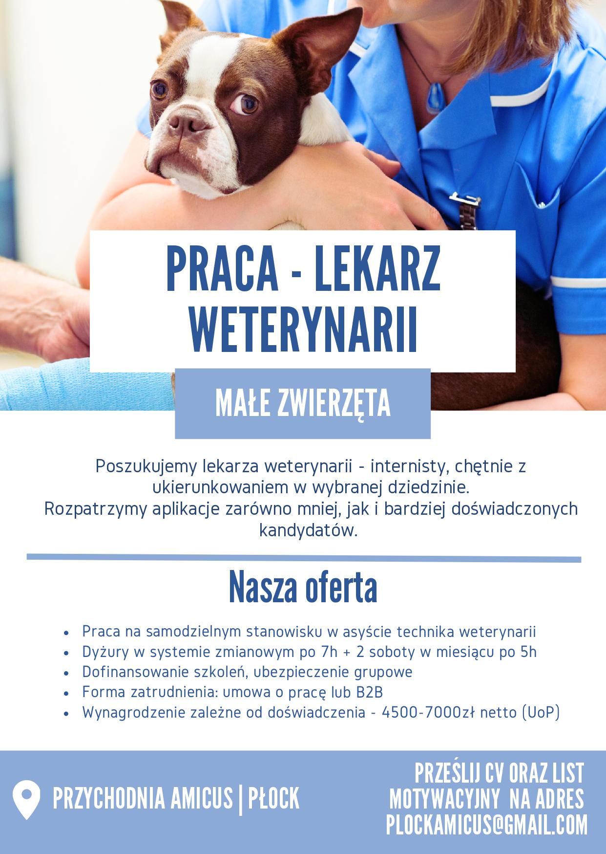 Praca dla lekarza weterynarii