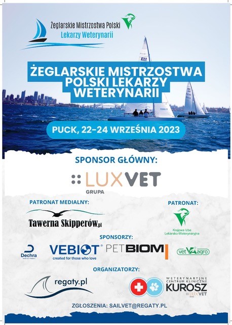 Żeglarskie Mistrzostwa Polski Lekarzy Weterynarii, Puck, 22-24 września 2023